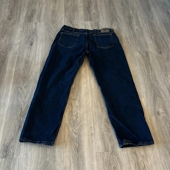 🧡💙 Wrangler blue denim jeans straight  leg size 38 - Picture 9 of 10